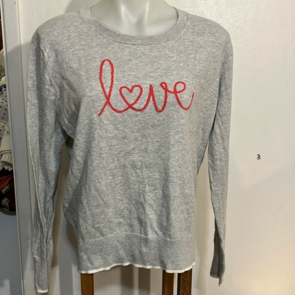 GAP Tops - 🌈 Love sweatshirt from Fap Large 100% cotton